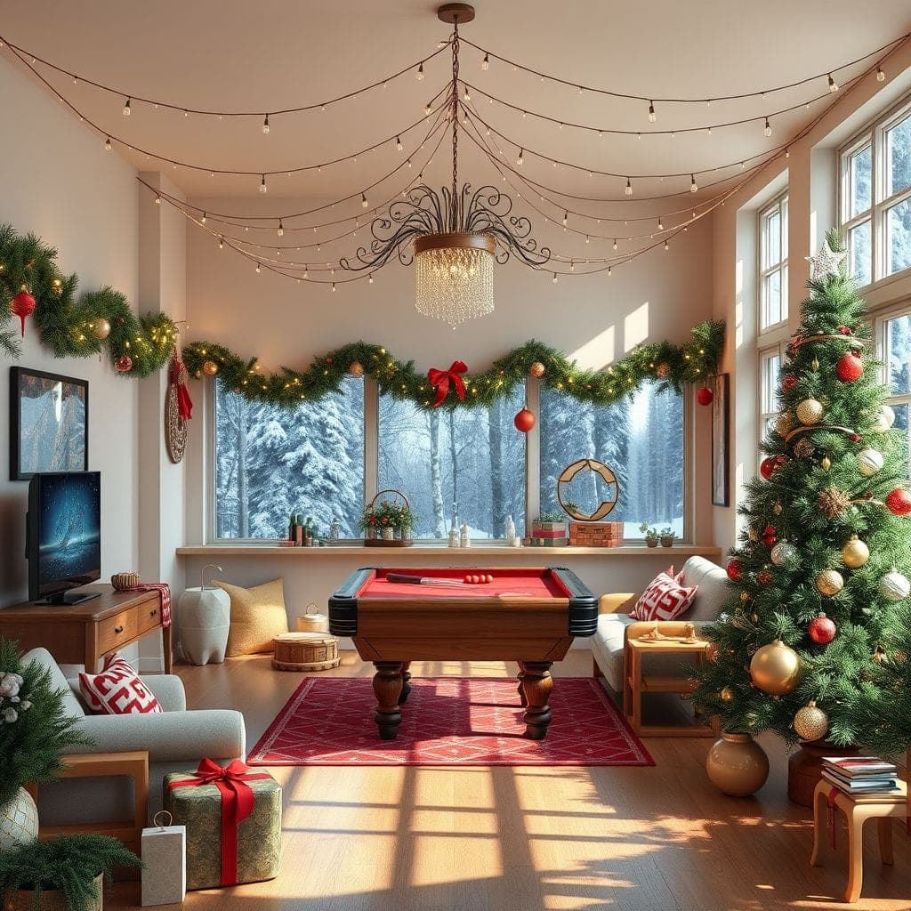 Christmas Game Room design example 4