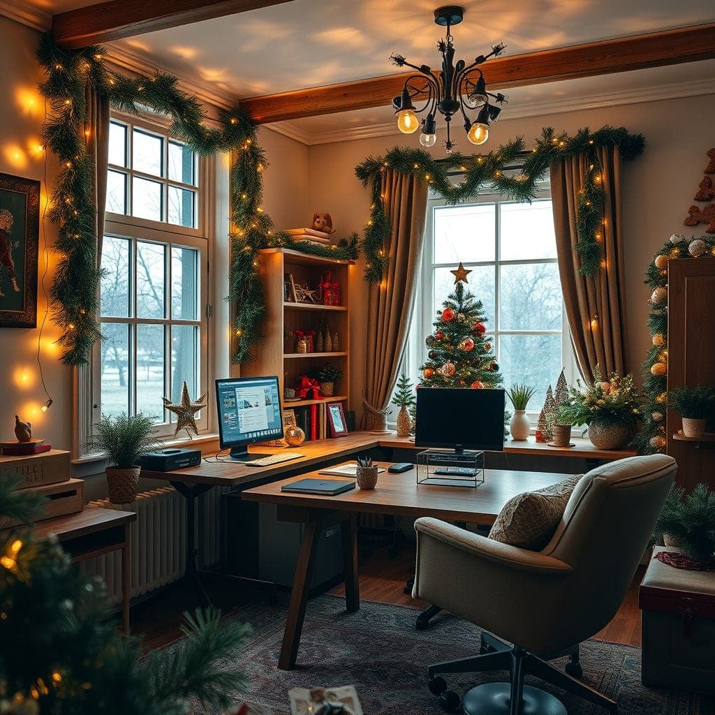 Christmas Home Office design example 4