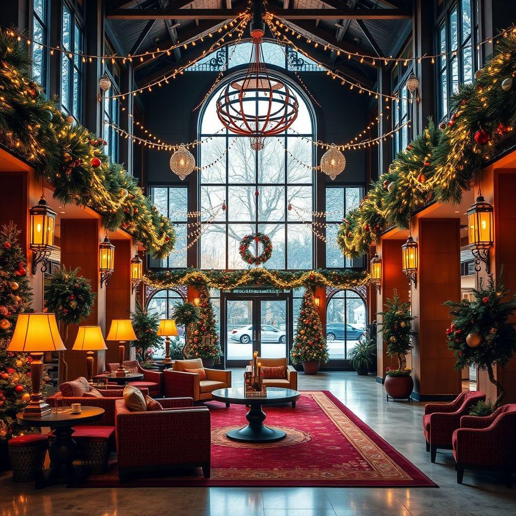 Christmas Hotel Lobby design example 1