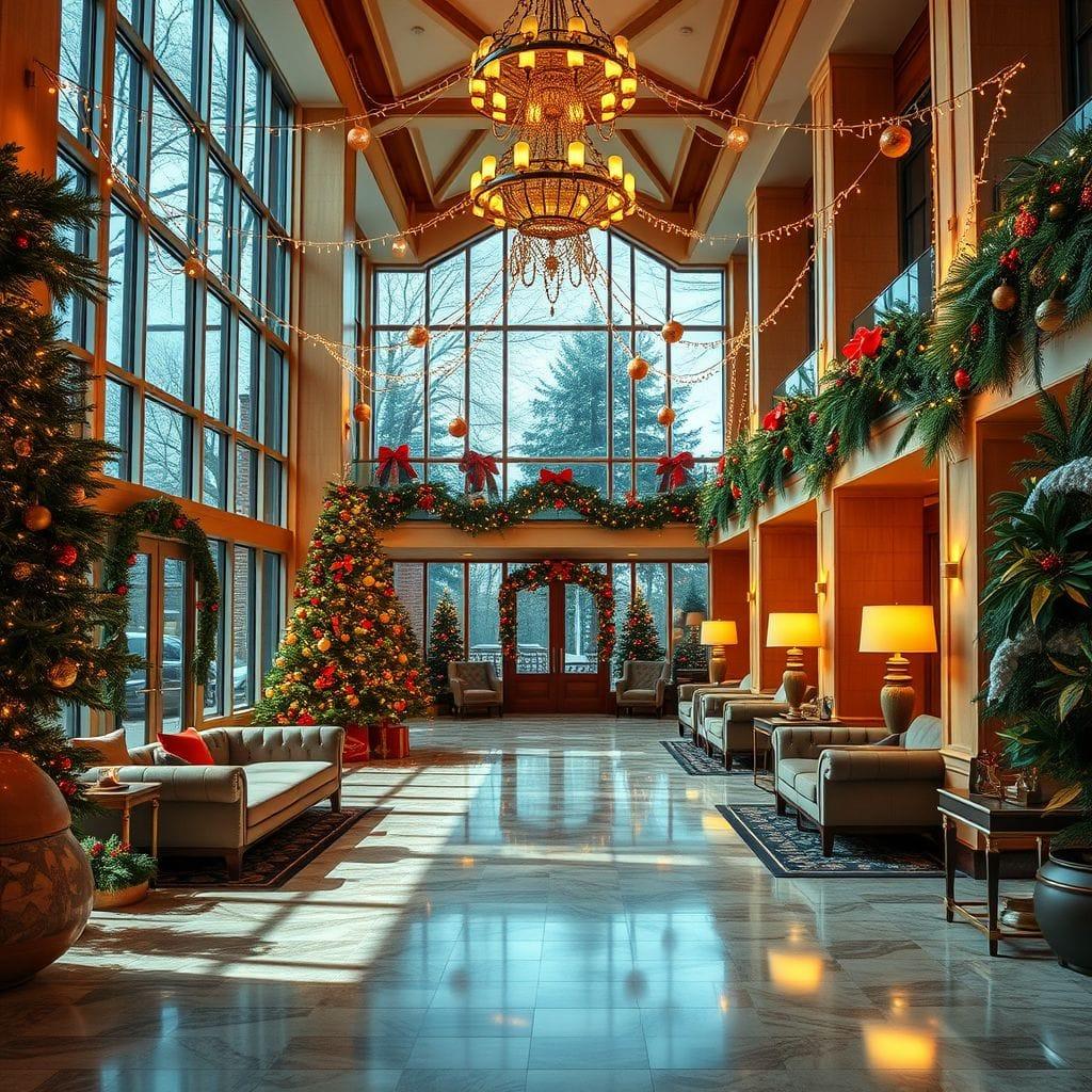 Christmas Hotel Lobby design example 3