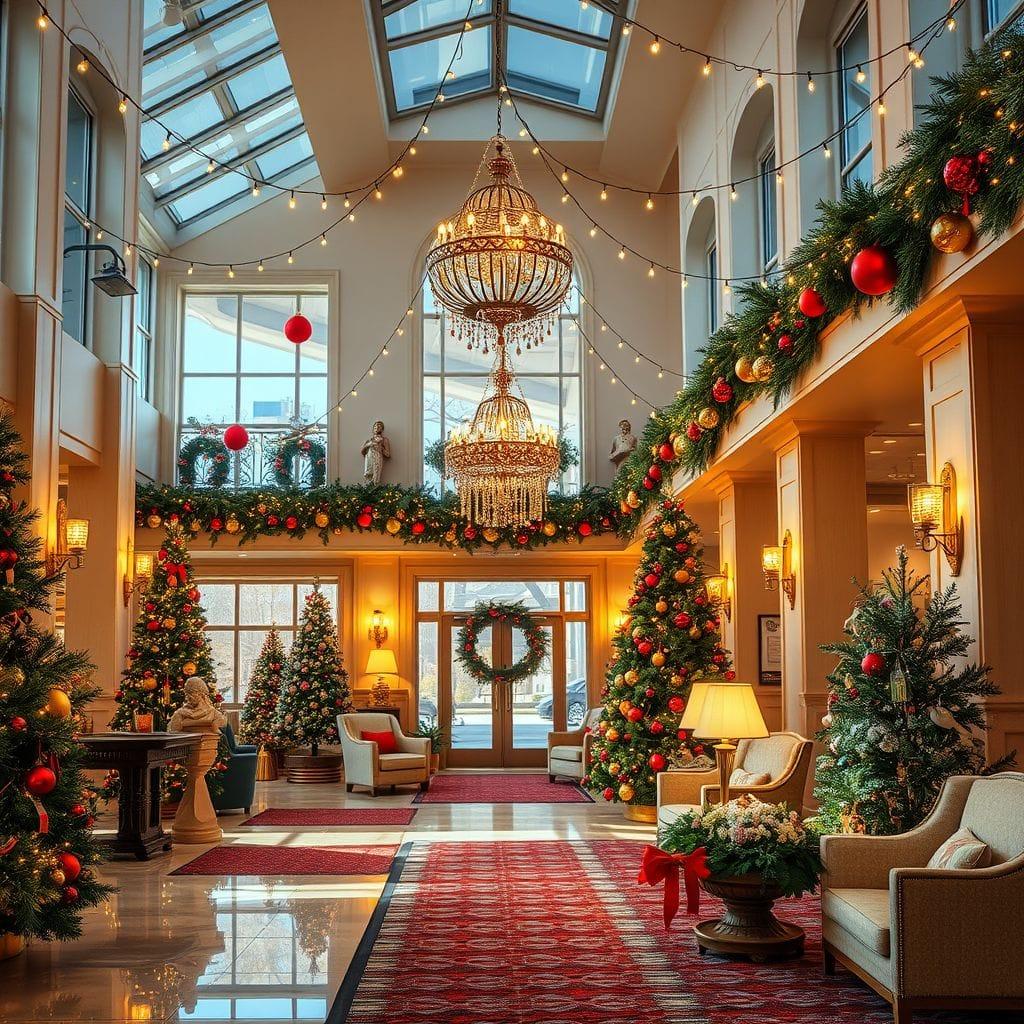 Christmas Hotel Lobby design example 4