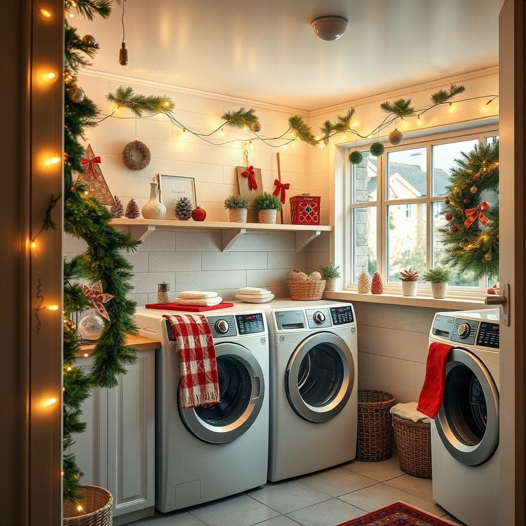 Christmas Laundry Room design example 1