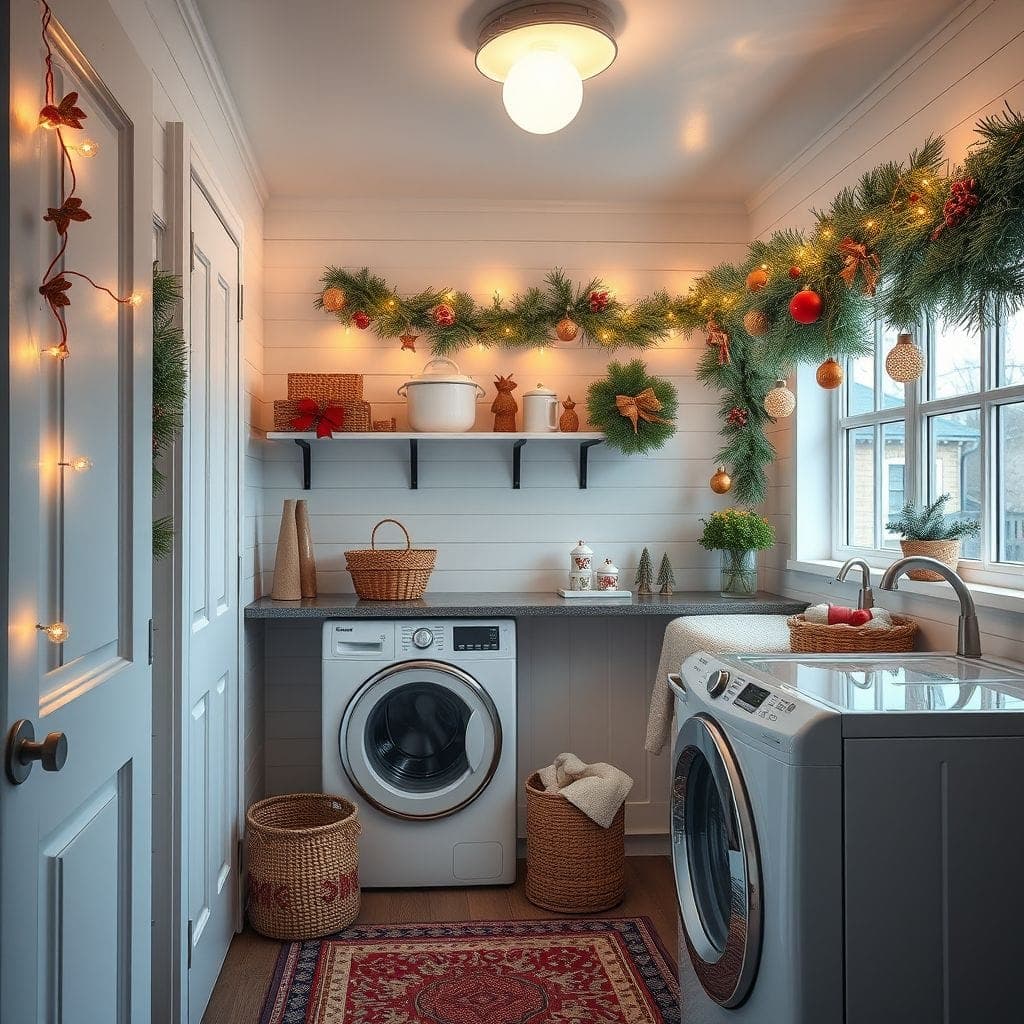 Christmas Laundry Room design example 2