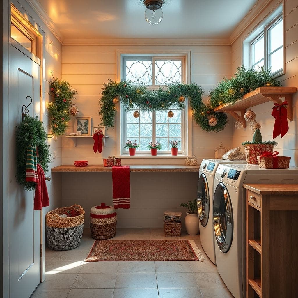 Christmas Laundry Room design example 4