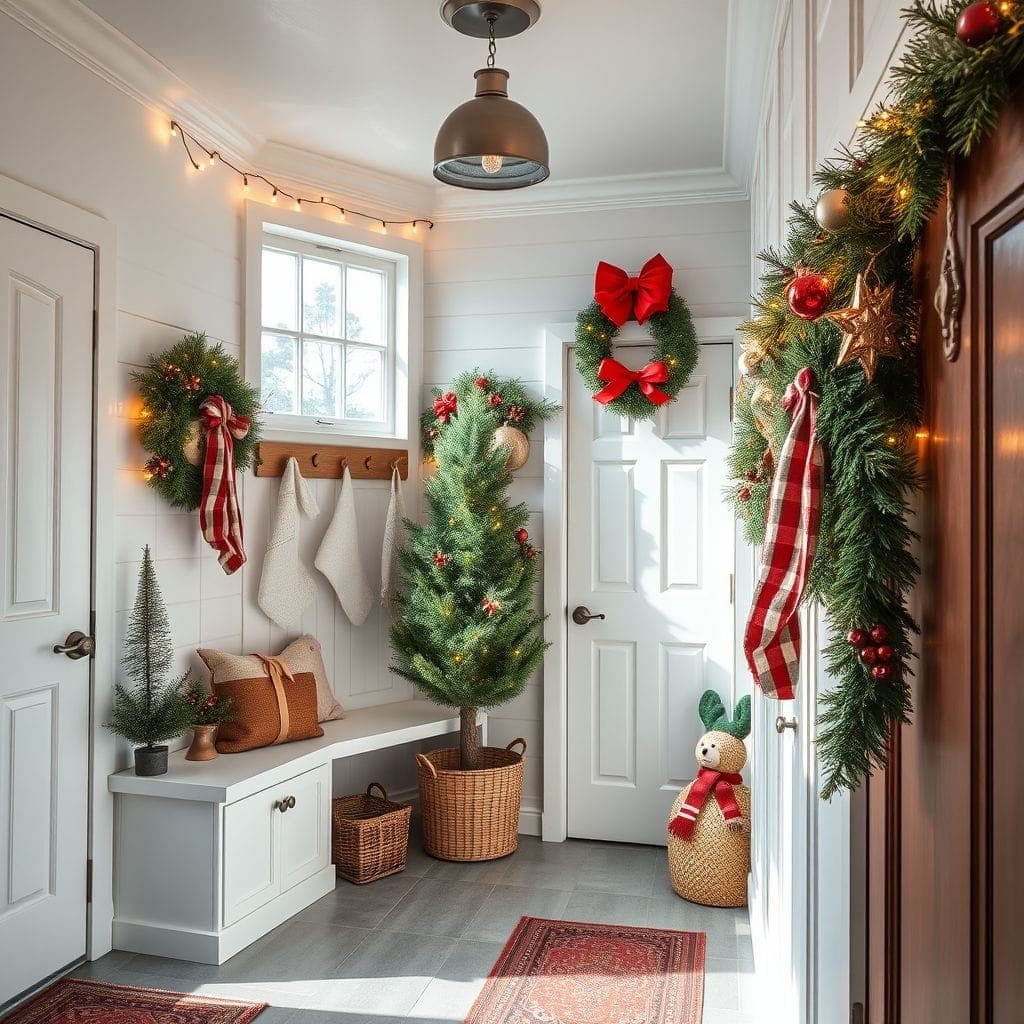 Christmas Mudroom design example 3