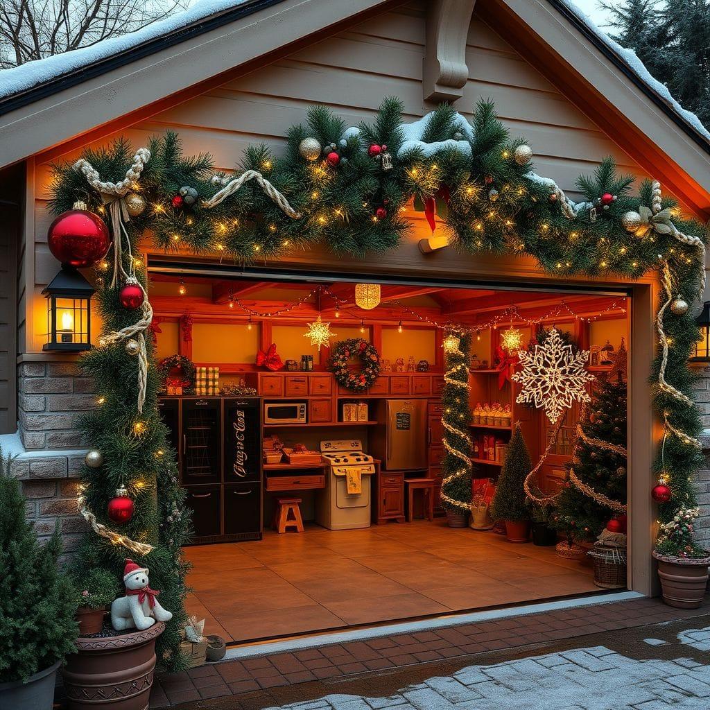 Christmas Outdoor Garage design example 2