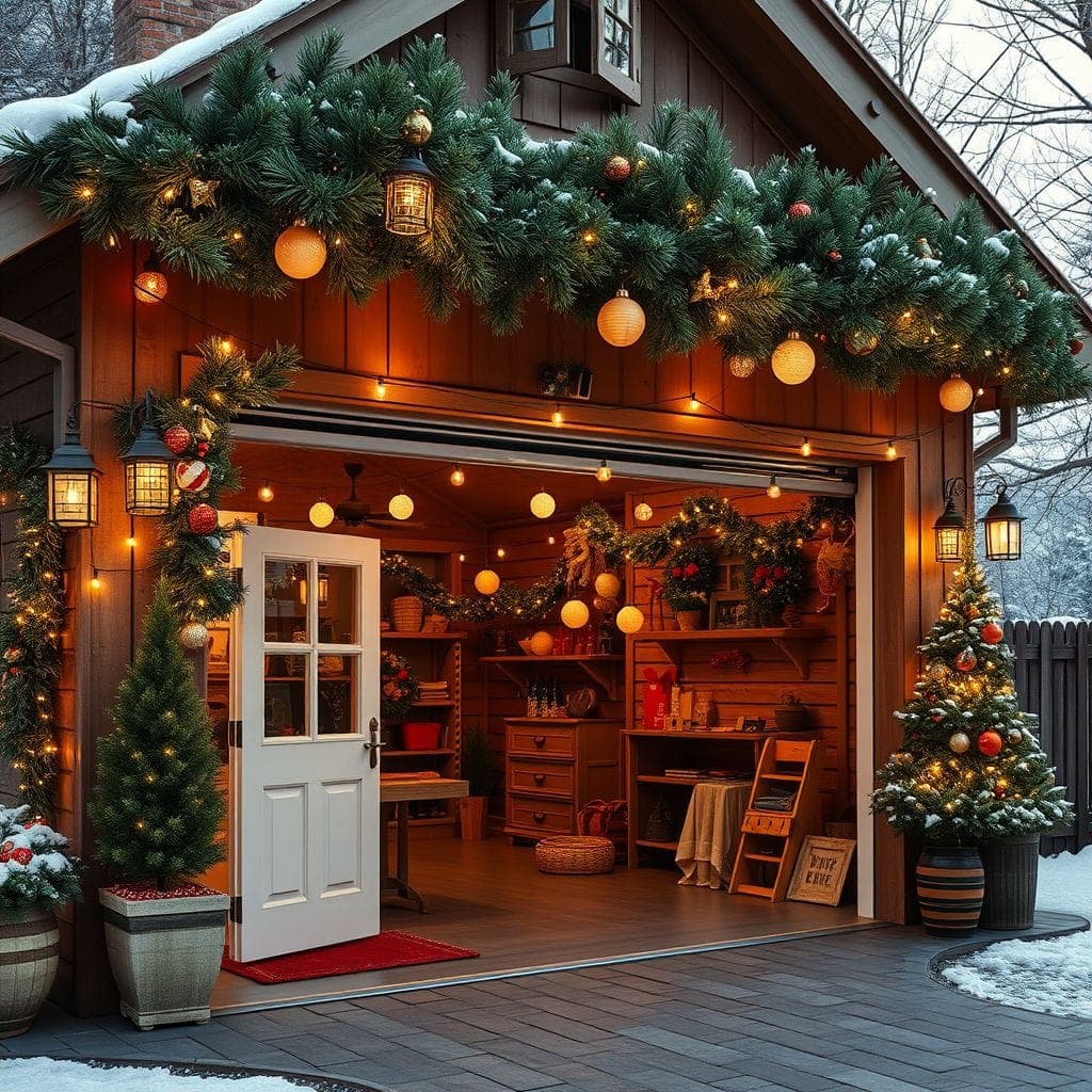 Christmas Outdoor Garage design example 3
