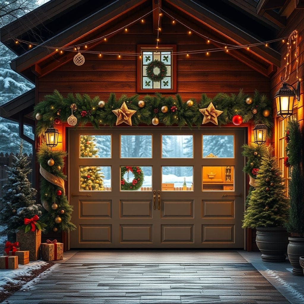 Christmas Outdoor Garage design example 4