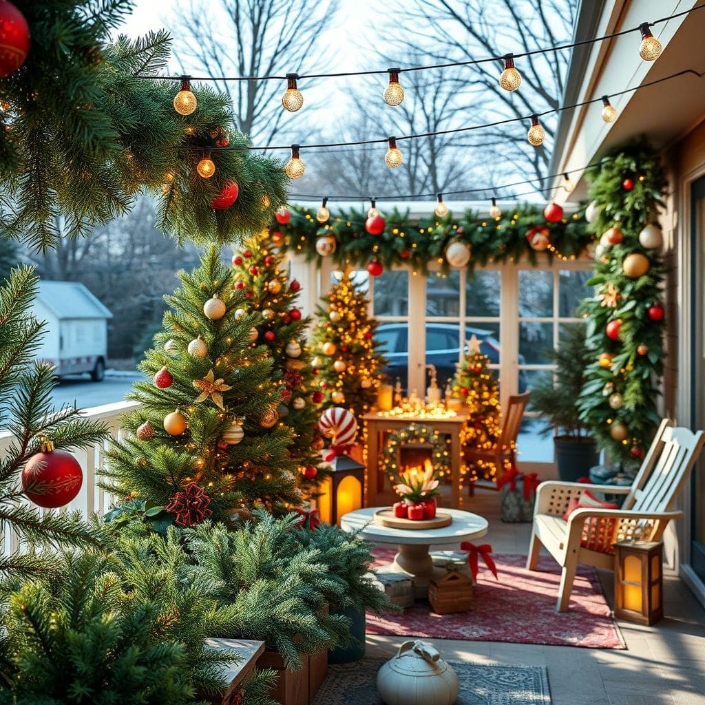 Christmas Outdoor Garden design example 1
