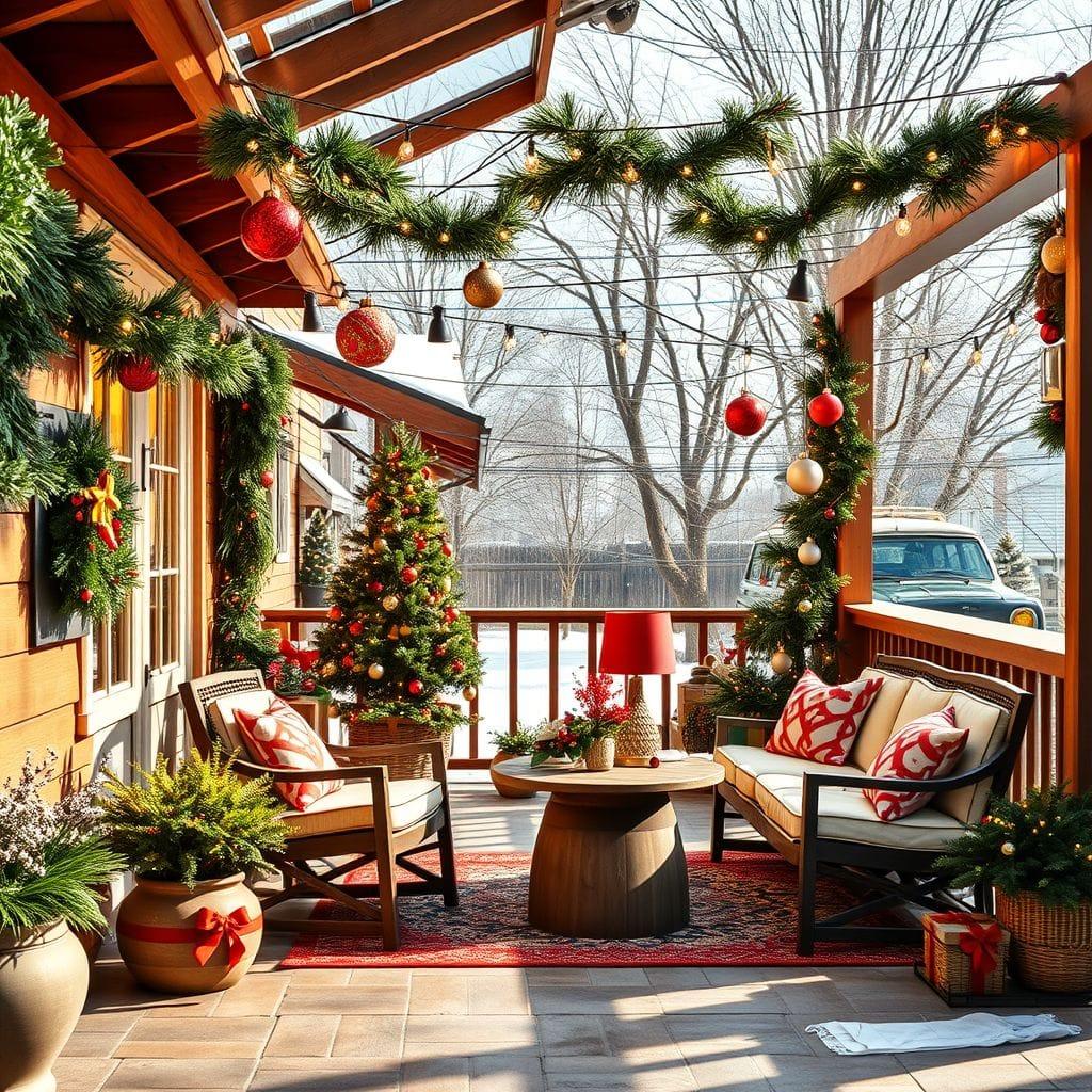 Christmas Outdoor Patio design example 1