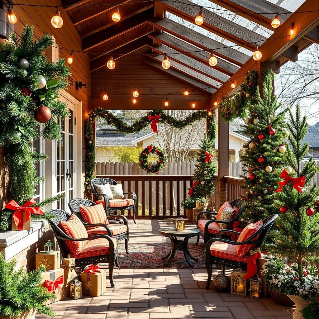 Christmas Outdoor Patio design example 3