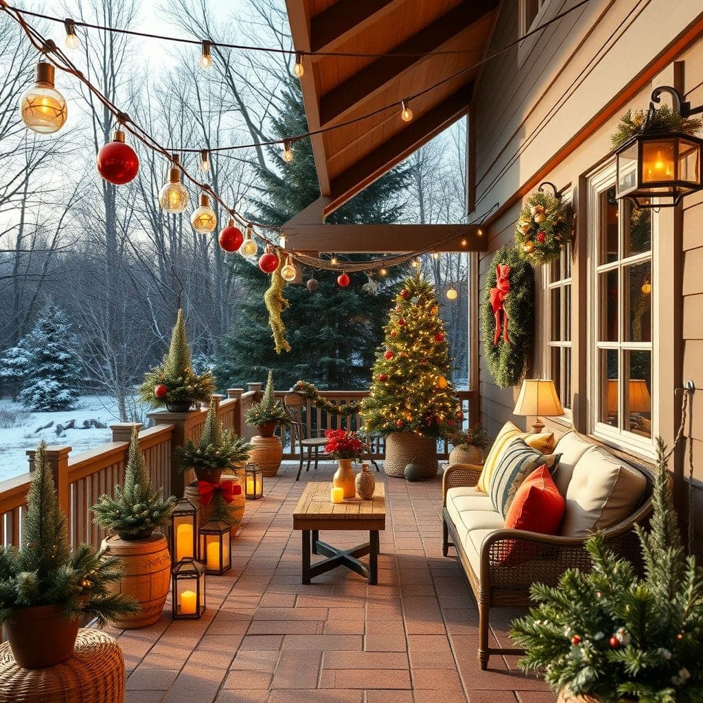 Christmas Outdoor Patio design example 4