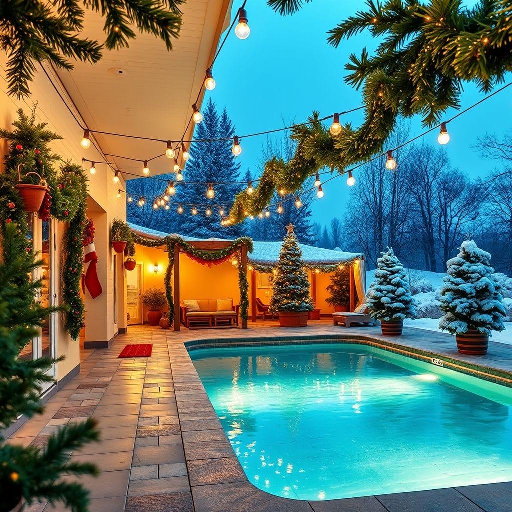 Christmas Outdoor Pool Area design example 4