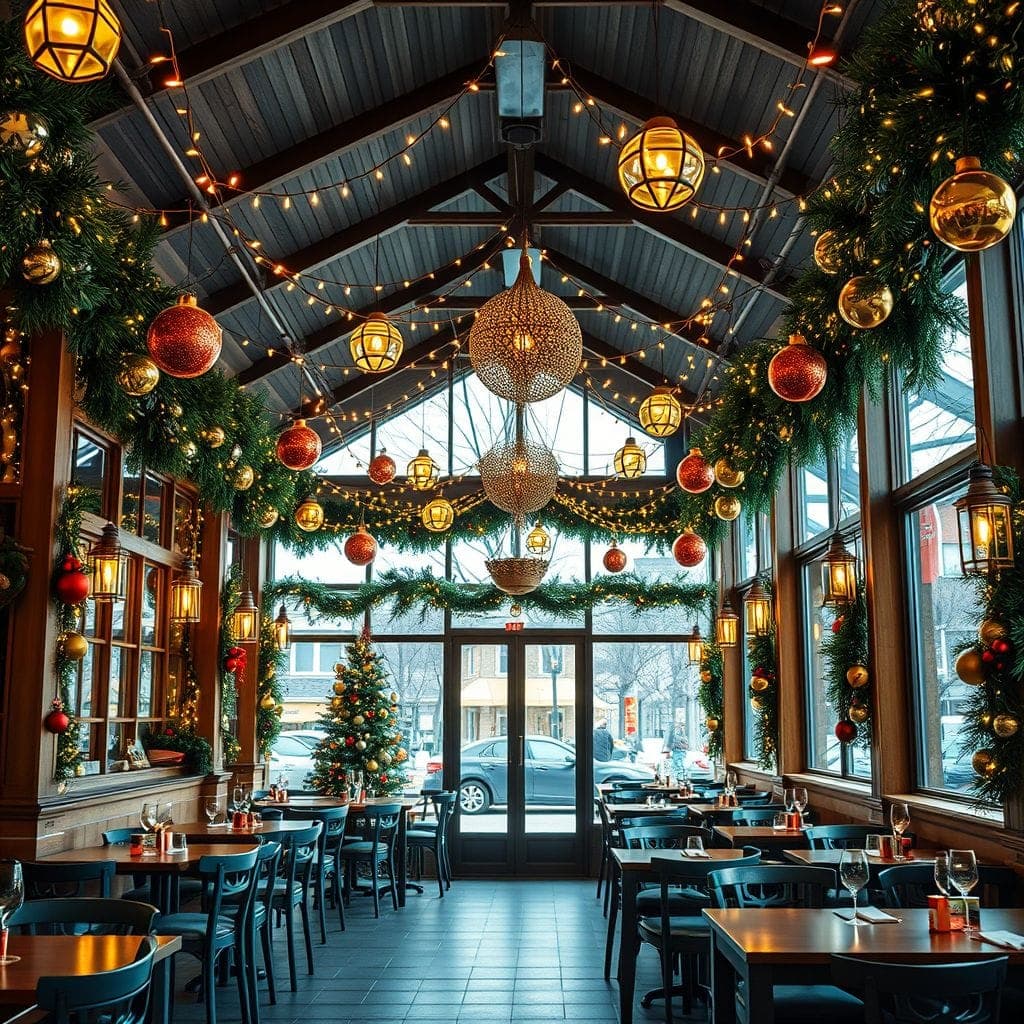 Christmas Restaurant design example 1