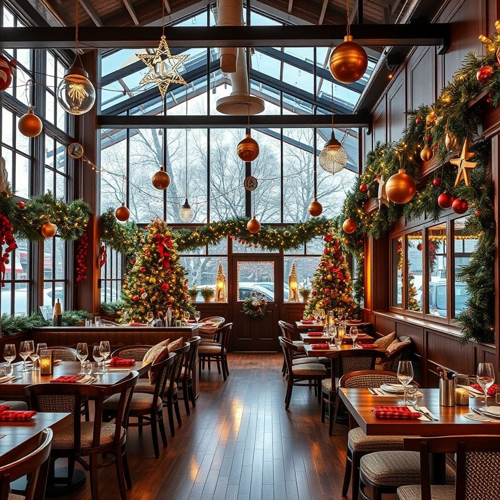 Christmas Restaurant design example 4