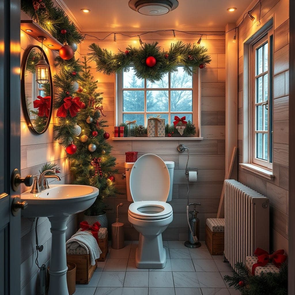 Christmas Toilet design example 3