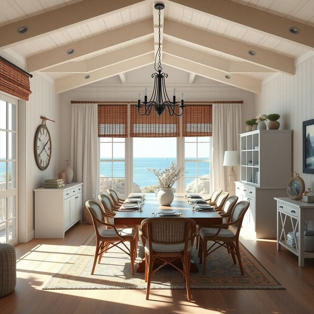 Coastal Dining Room design example 1