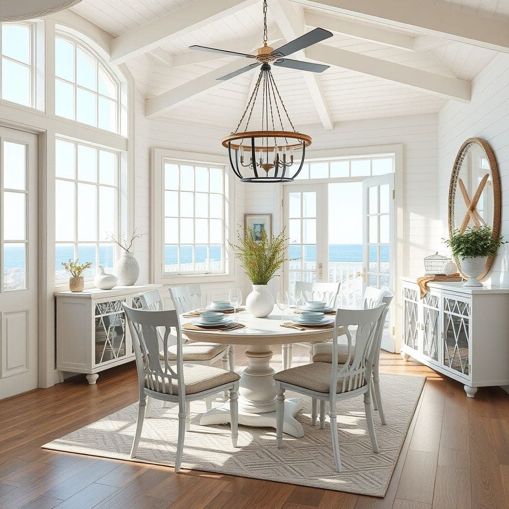 Coastal Dining Room design example 3