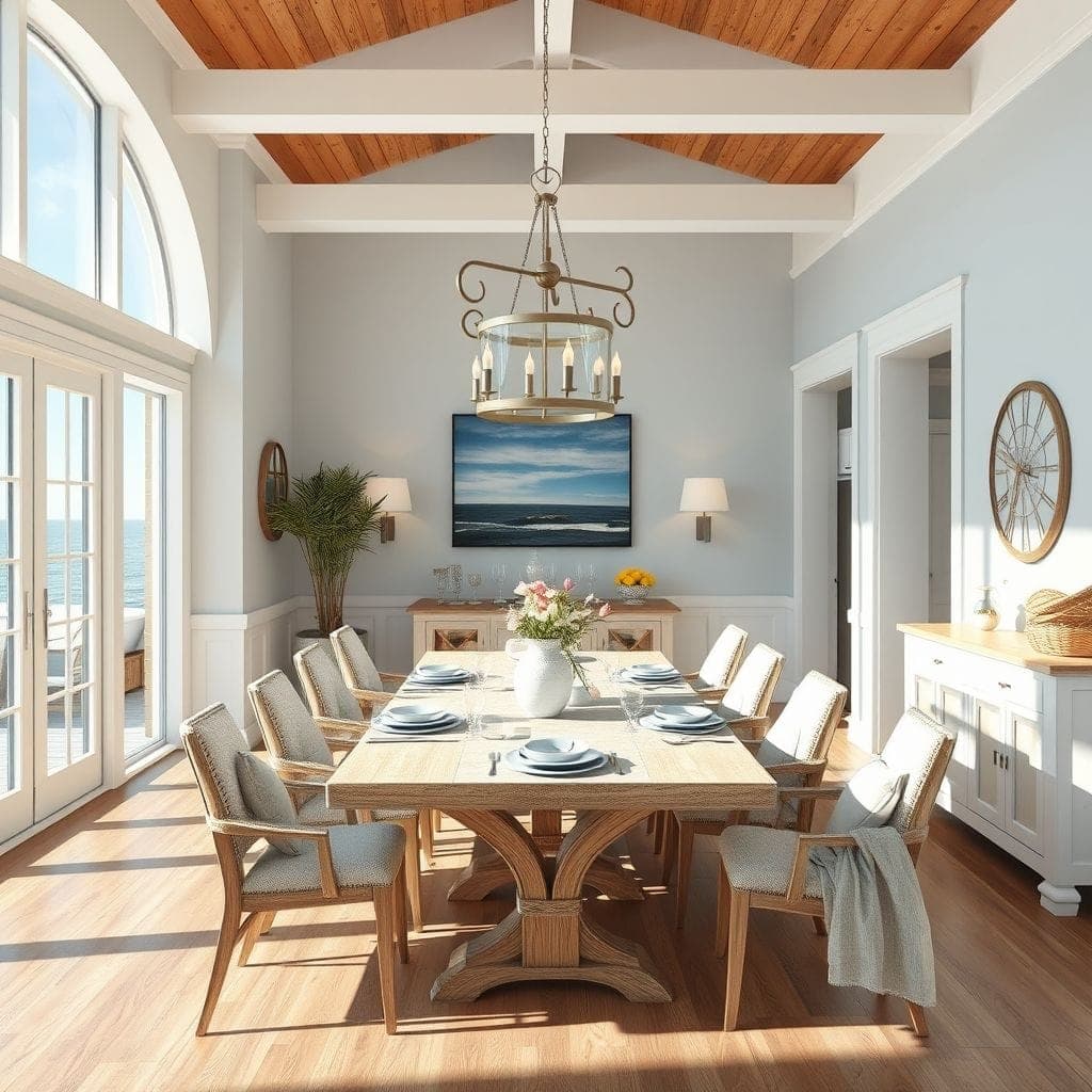 Coastal Dining Room design example 4