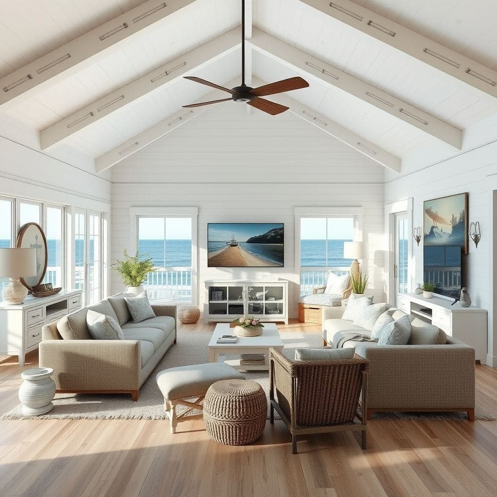 Coastal Entertainment Room design example 1