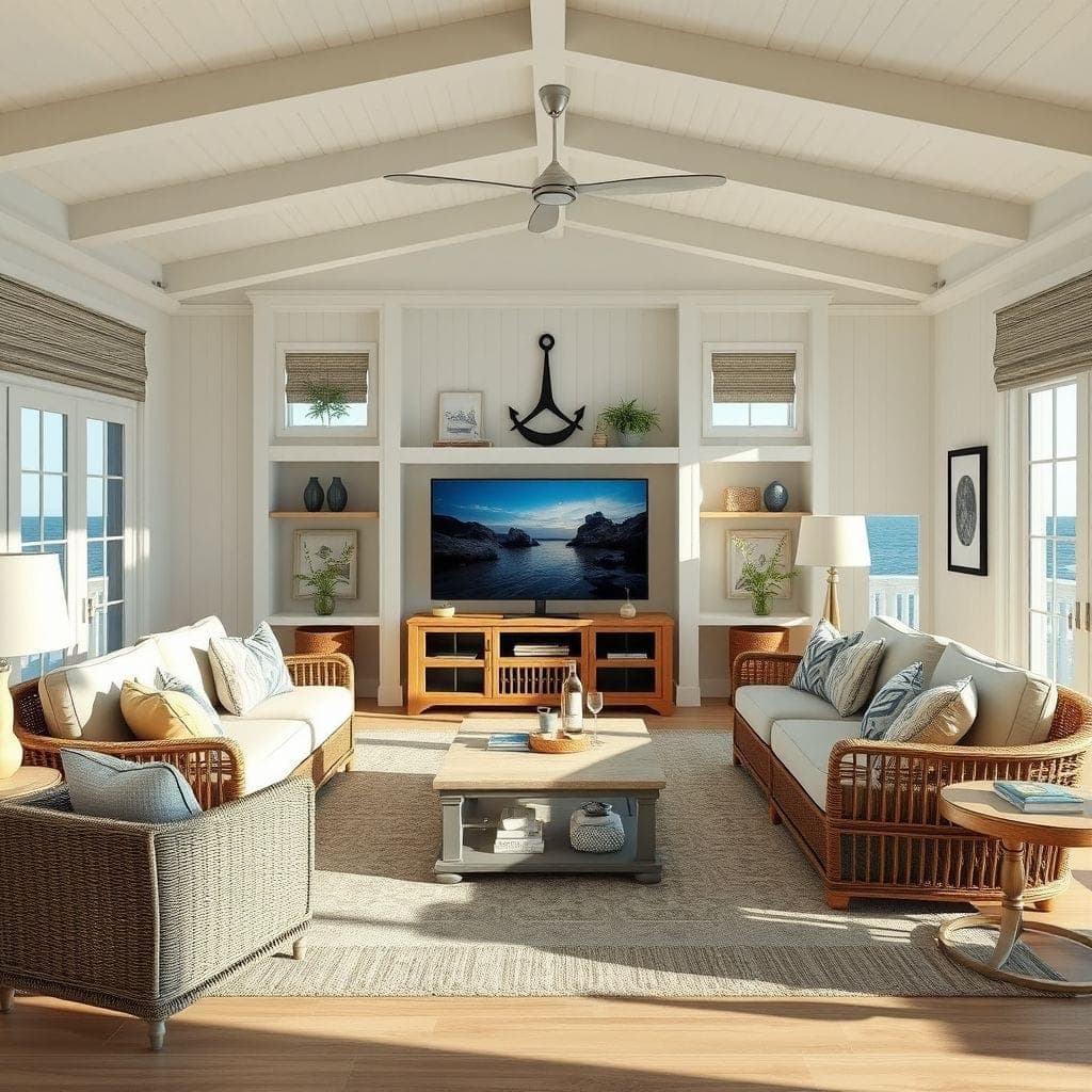 Coastal Entertainment Room design example 3