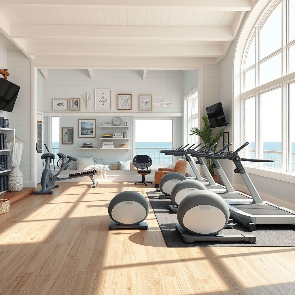 Coastal Home Gym design example 1