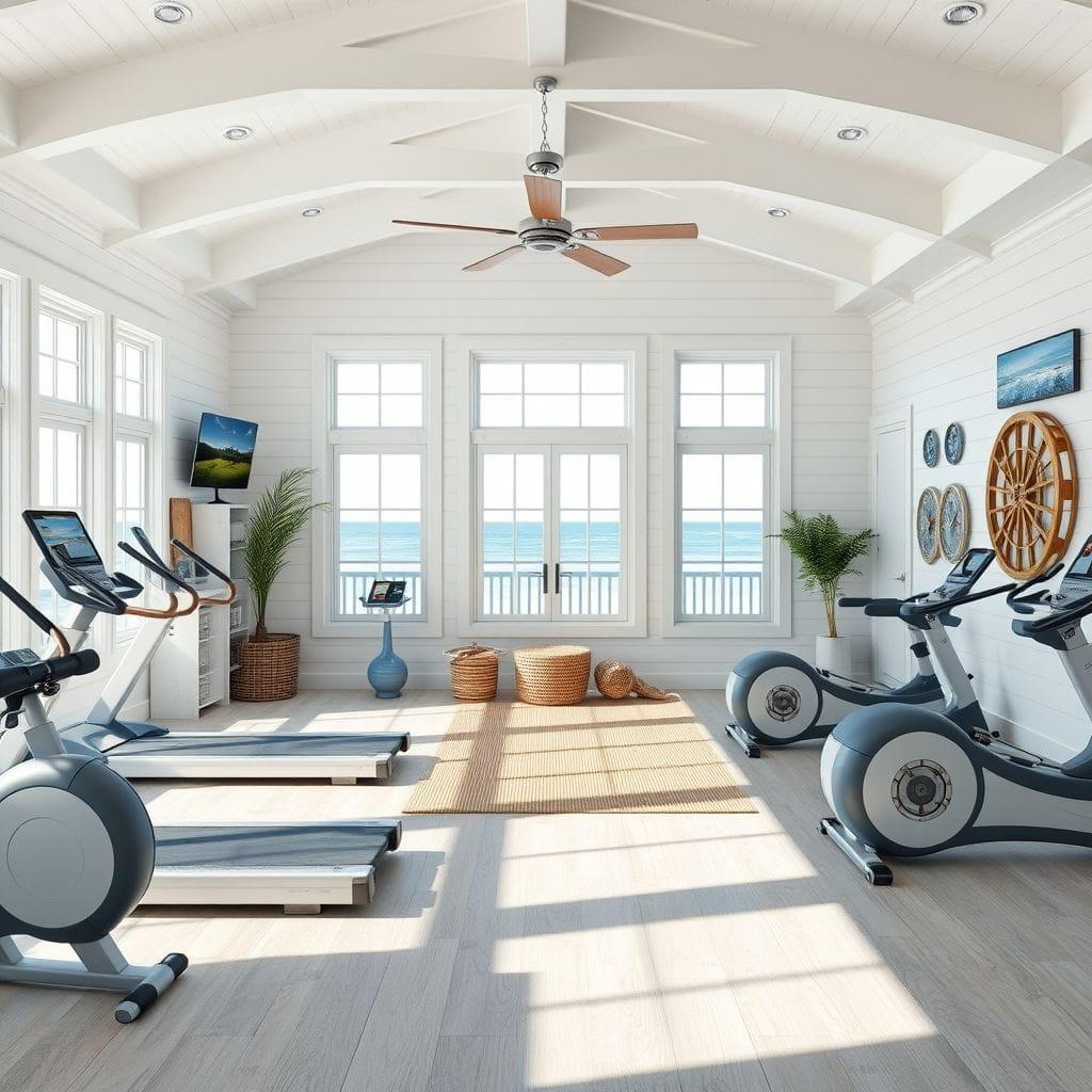 Coastal Home Gym design example 2