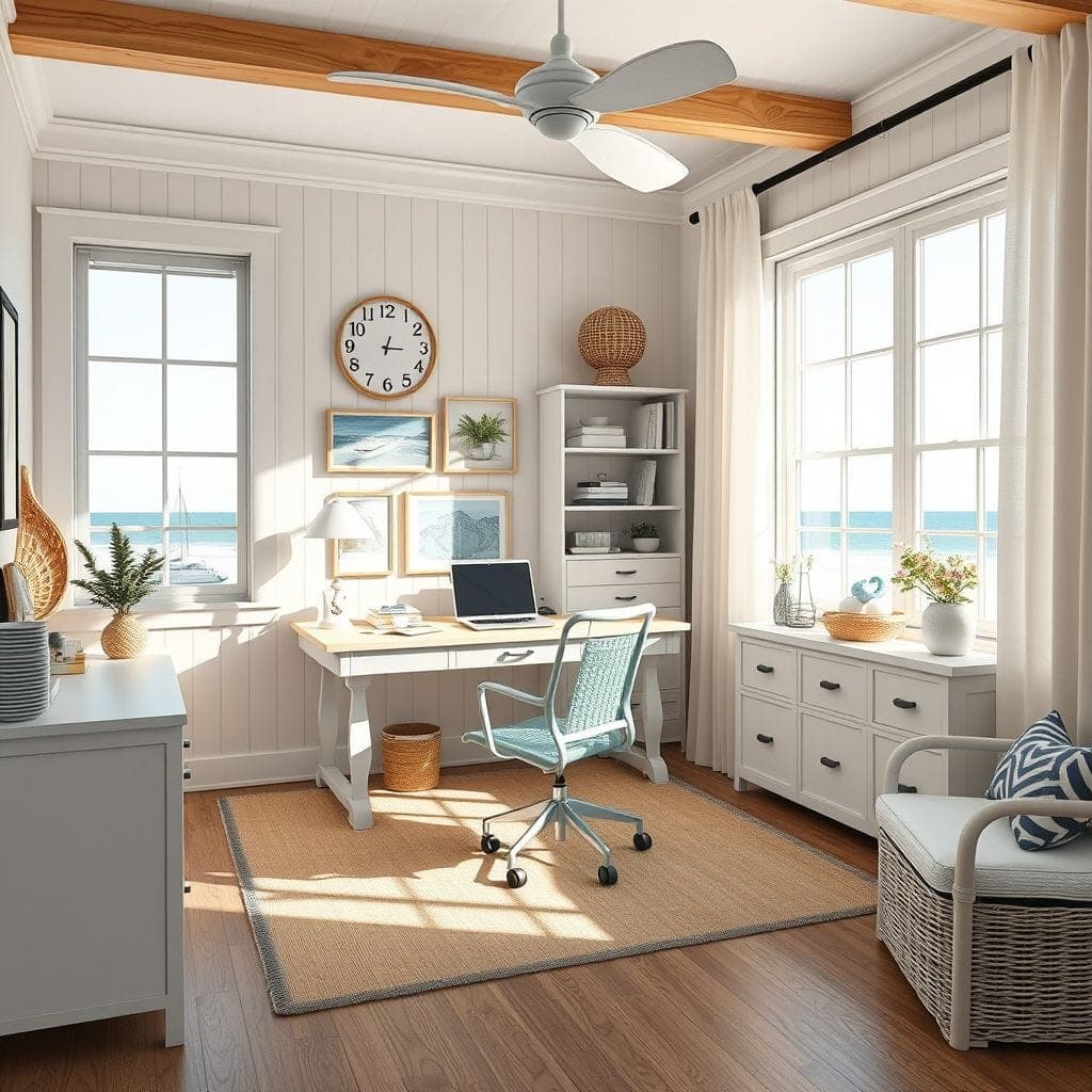 Coastal Home Office design example 3