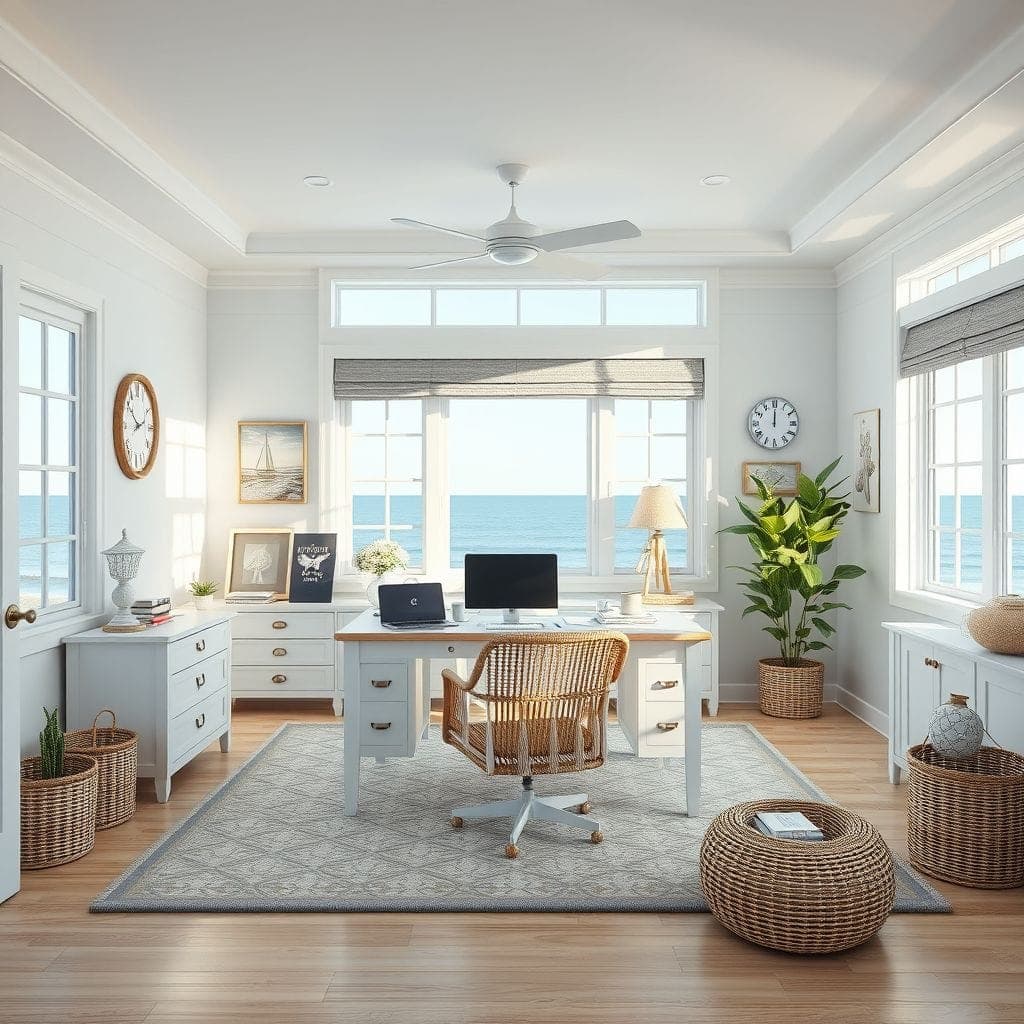 Coastal Home Office design example 4