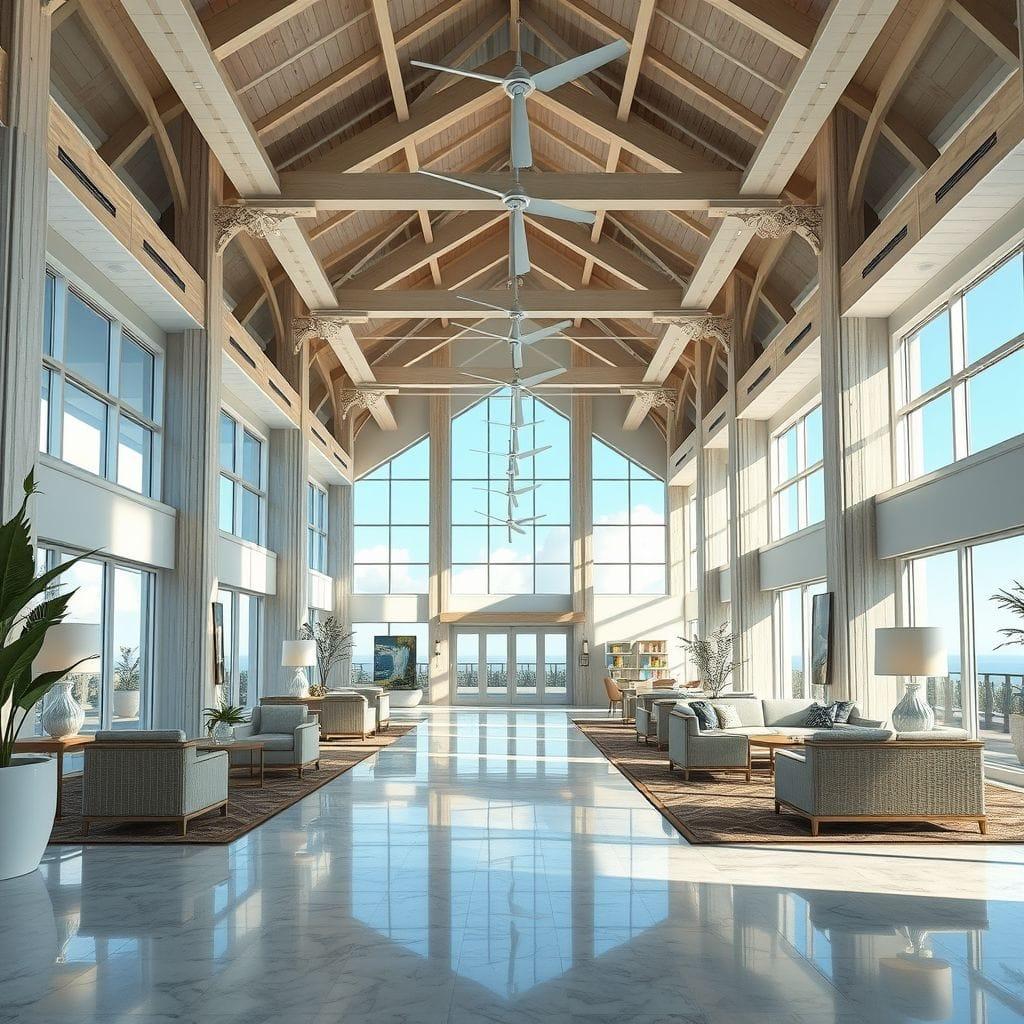Coastal Hotel Lobby design example 1