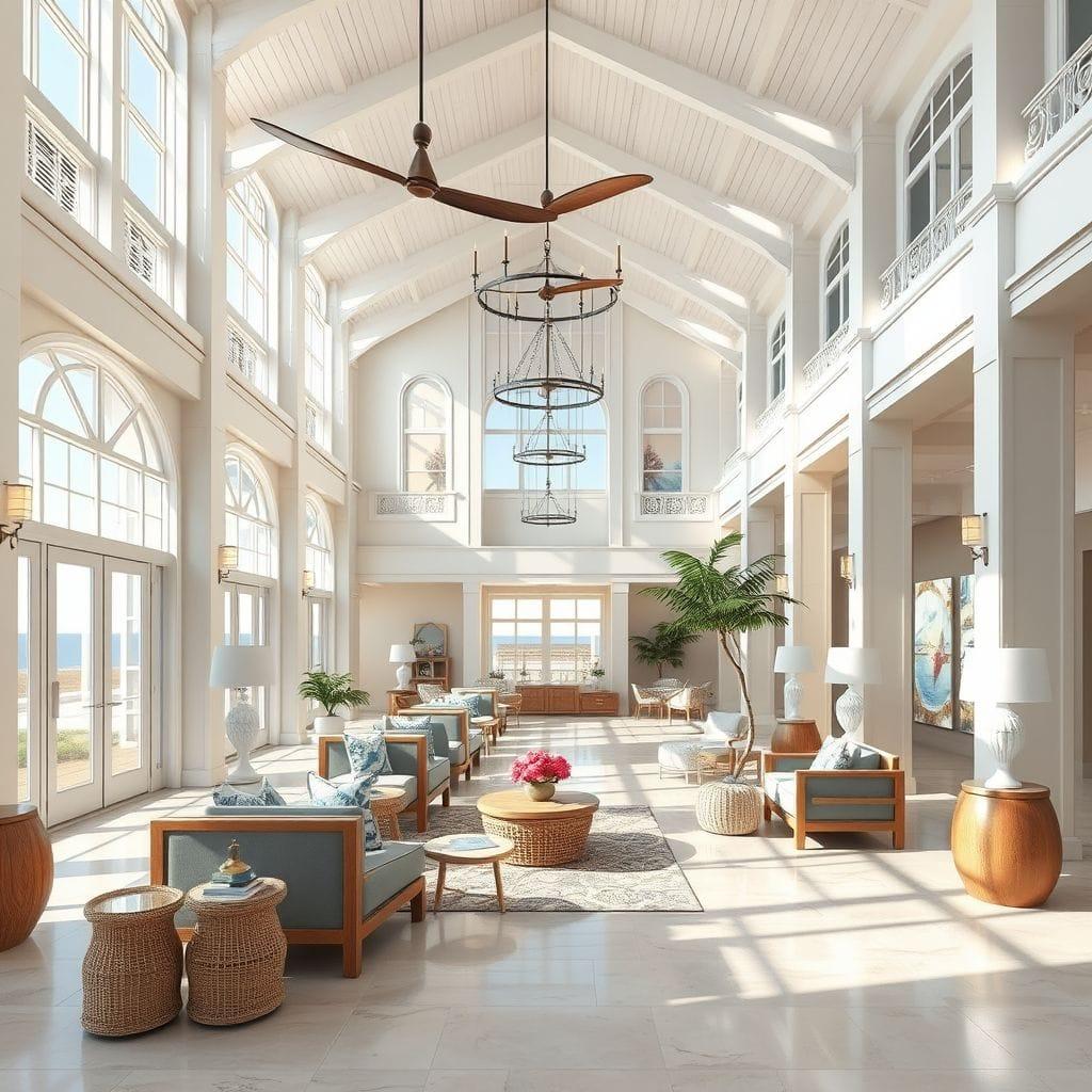 Coastal Hotel Lobby design example 3