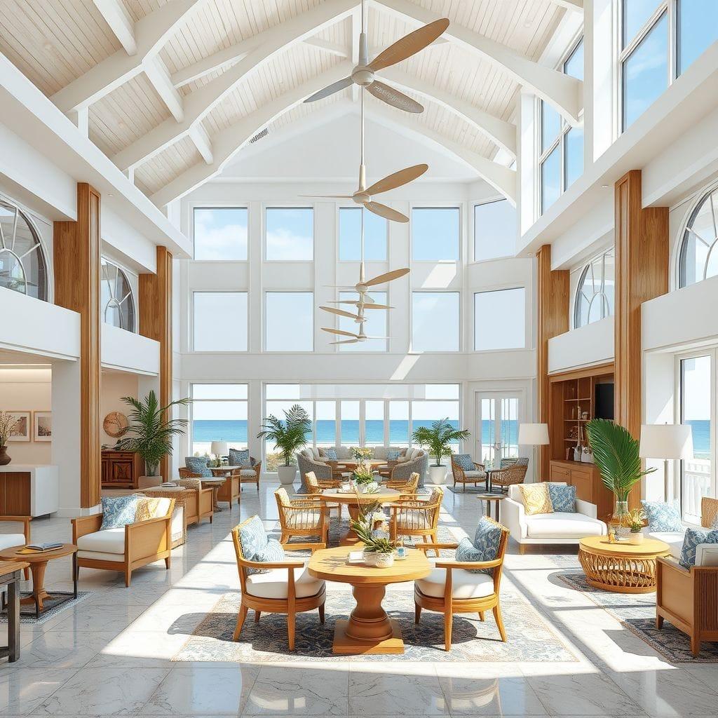 Coastal Hotel Lobby design example 4
