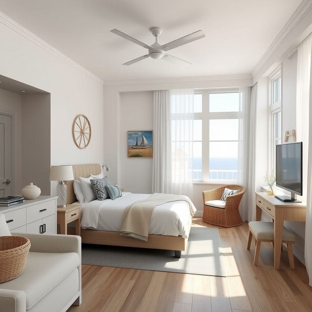 Coastal Hotel Room design example 2