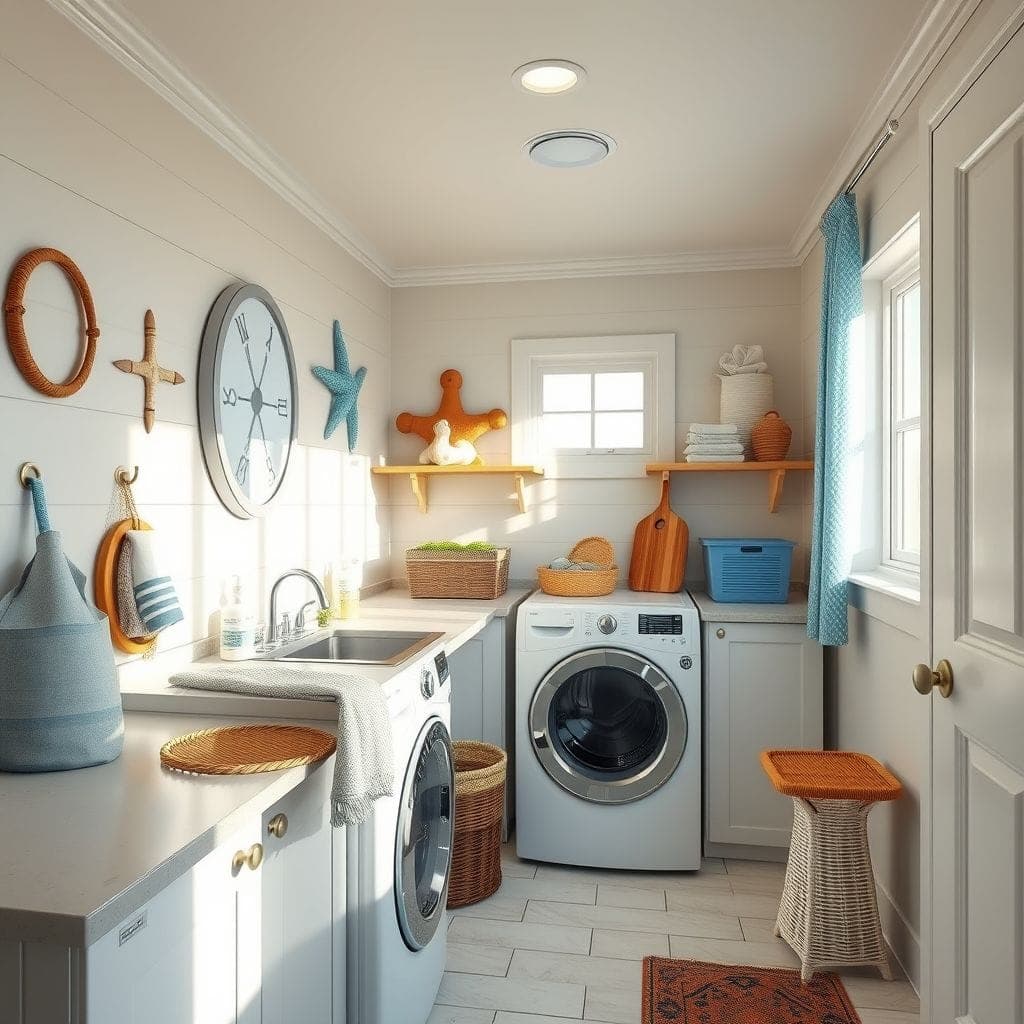 Coastal Laundry Room design example 2