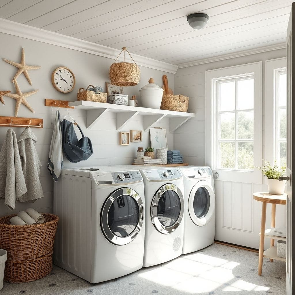 Coastal Laundry Room design example 3