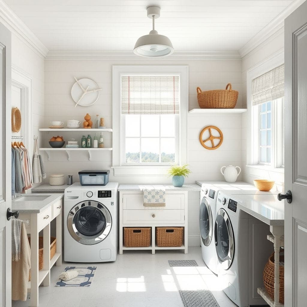 Coastal Laundry Room design example 4