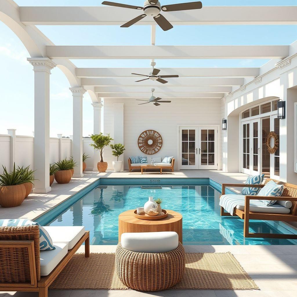 Coastal Outdoor Pool Area design example 1