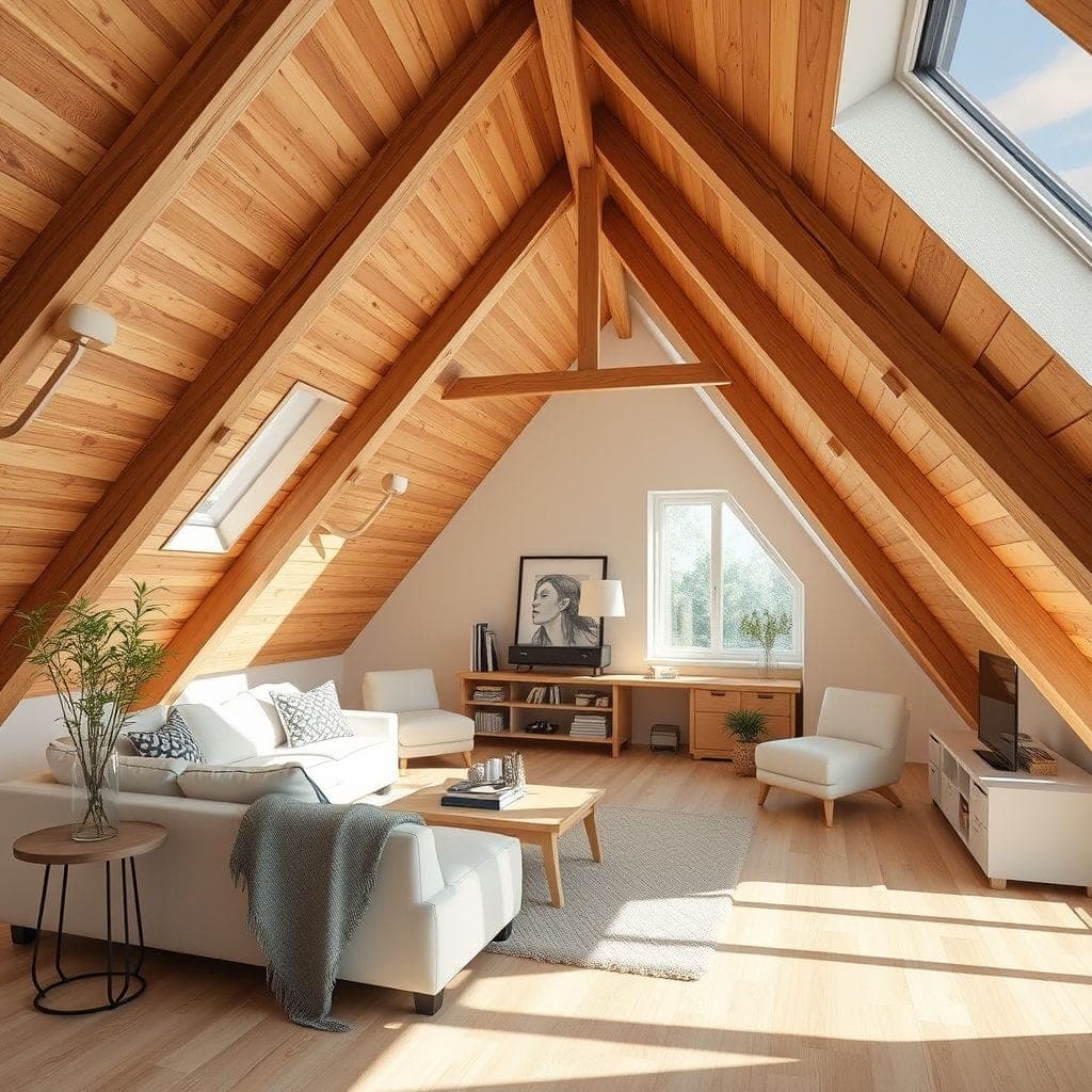 Contemporary Attic design example 1