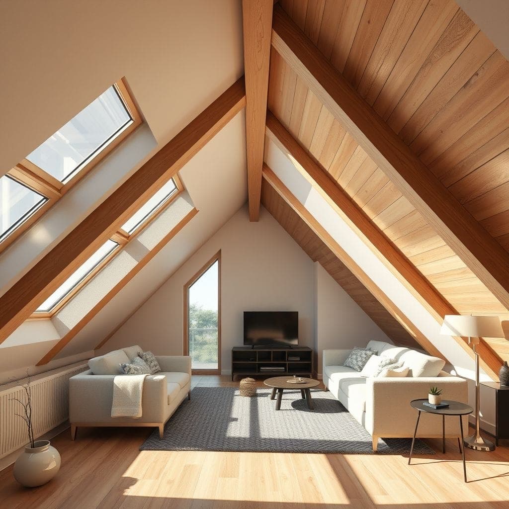 Contemporary Attic design example 2