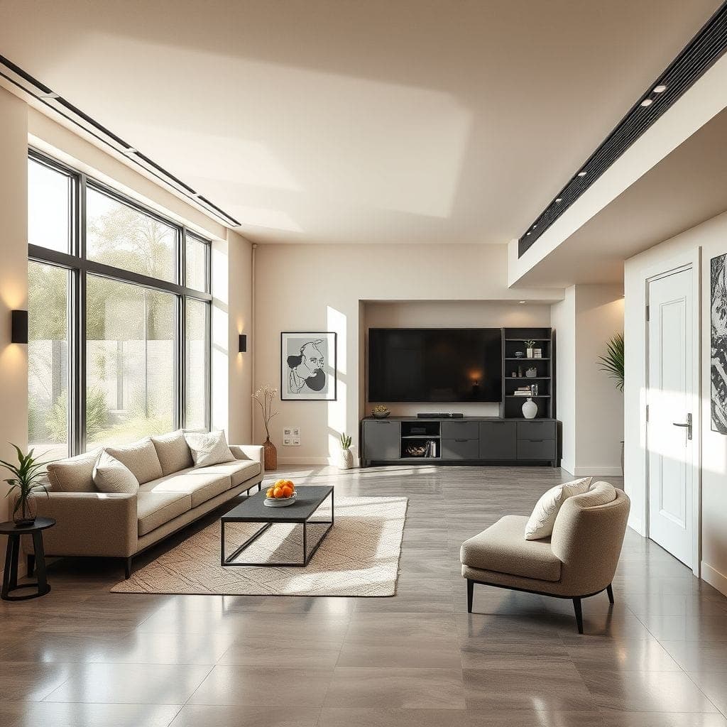 Contemporary Basement design example 2