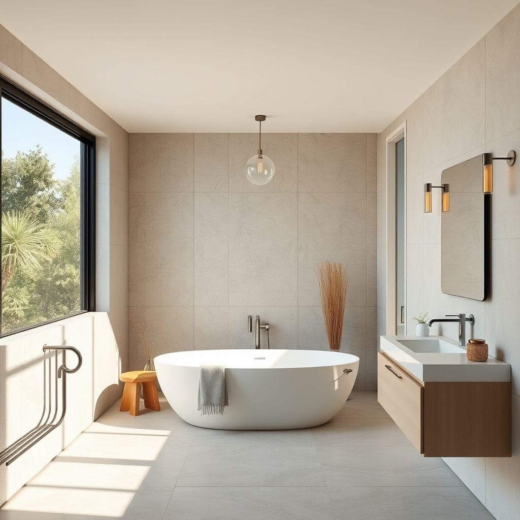 Contemporary Bathroom design example 1