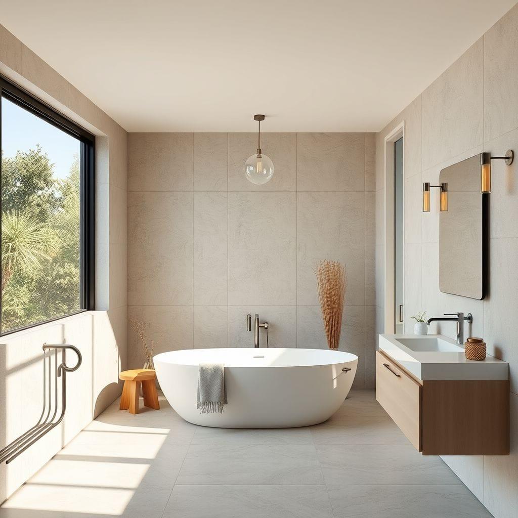 Contemporary Bathroom design example 1