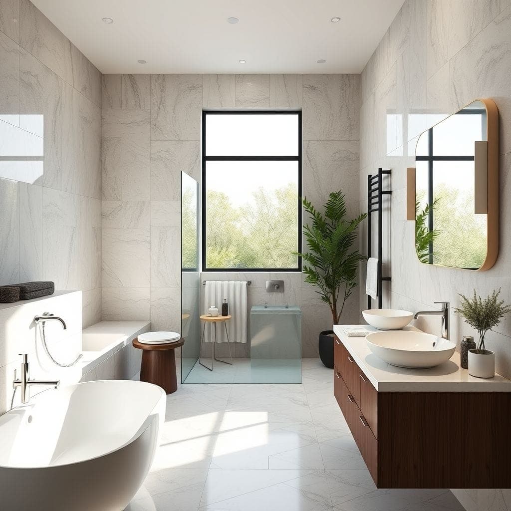 Contemporary Bathroom design example 4