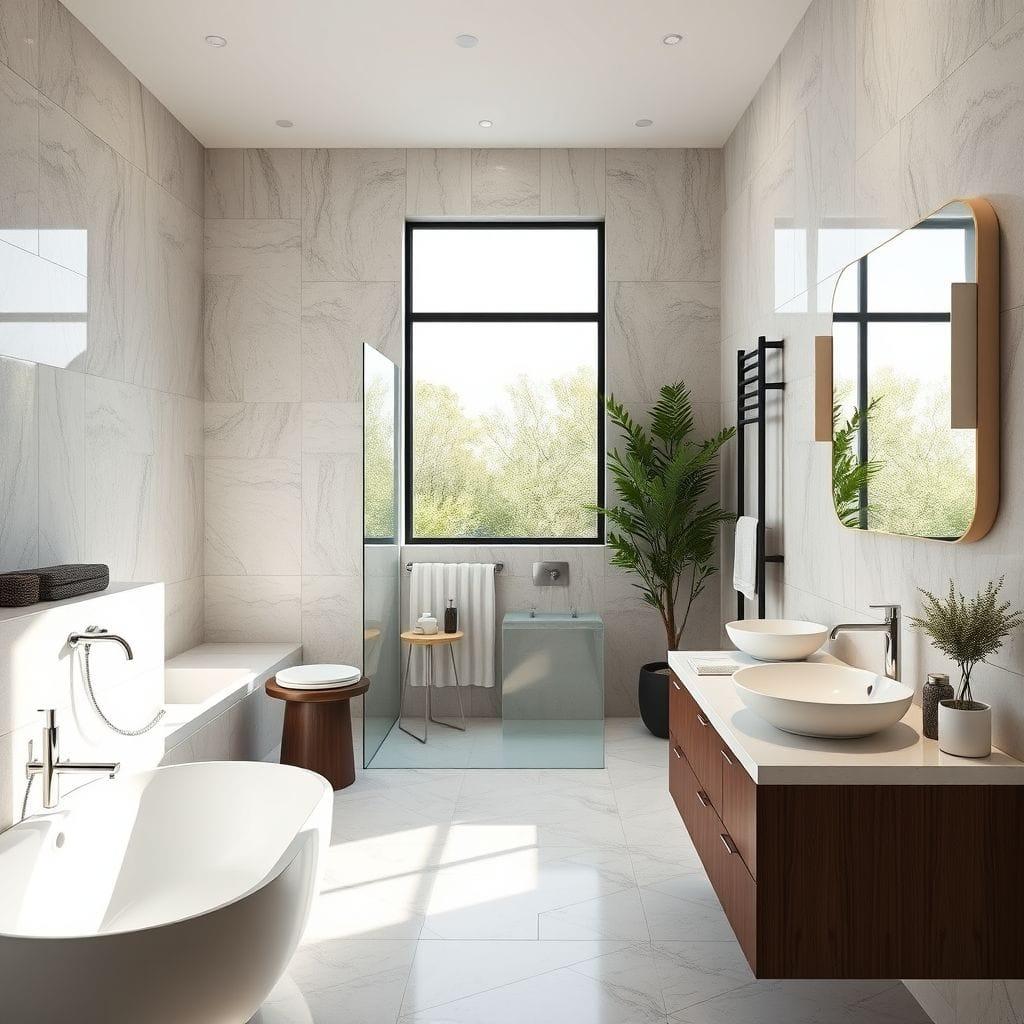 Contemporary Bathroom design example 4