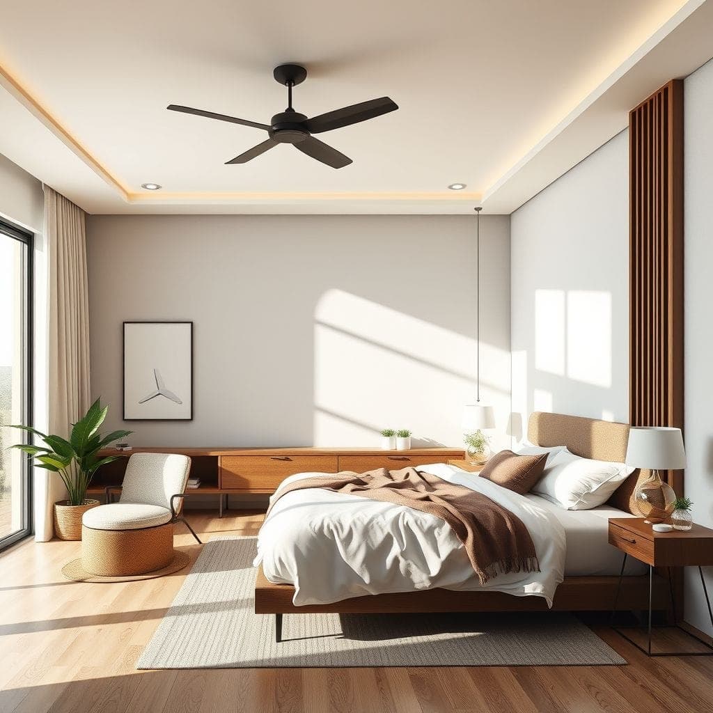 Contemporary Bedroom design example 4