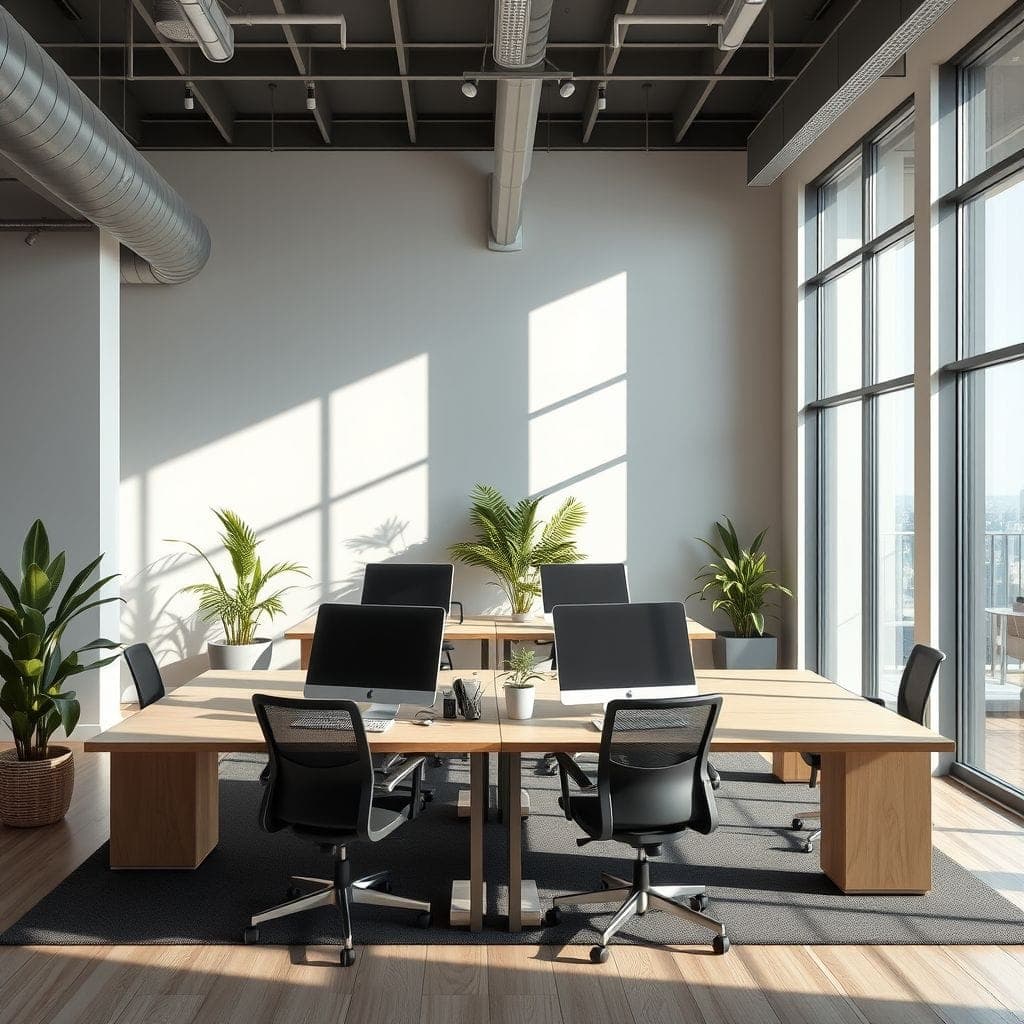 Contemporary Coworking Space design example 1