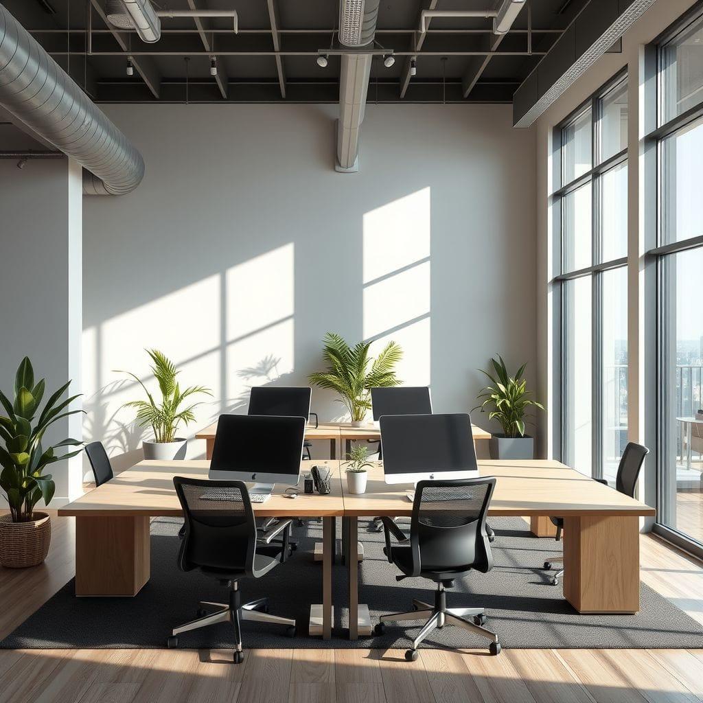 Contemporary Coworking Space design example 1