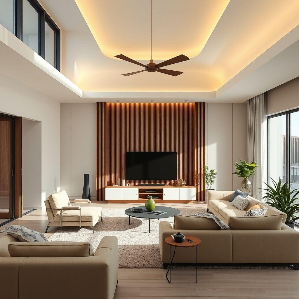 Contemporary Entertainment Room design example 1