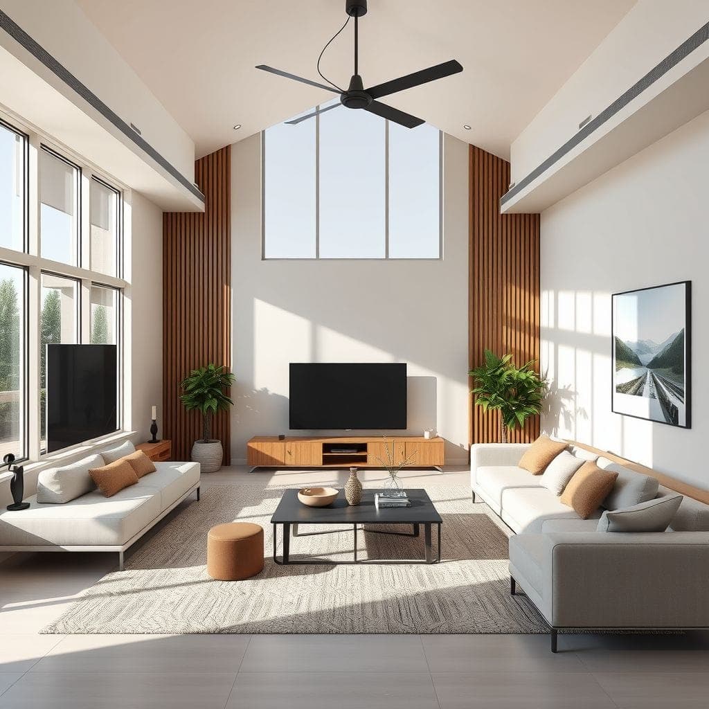 Contemporary Entertainment Room design example 2