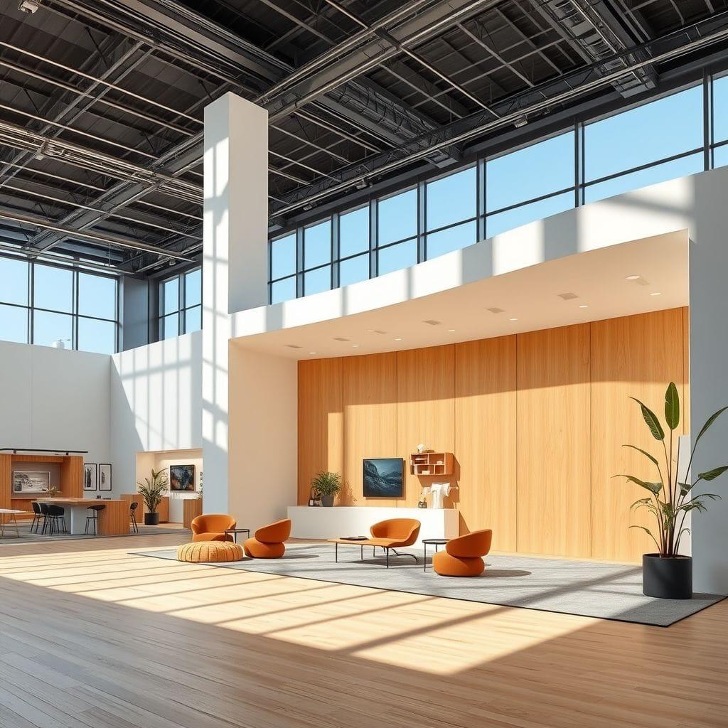 Contemporary Exhibition Space design example 2